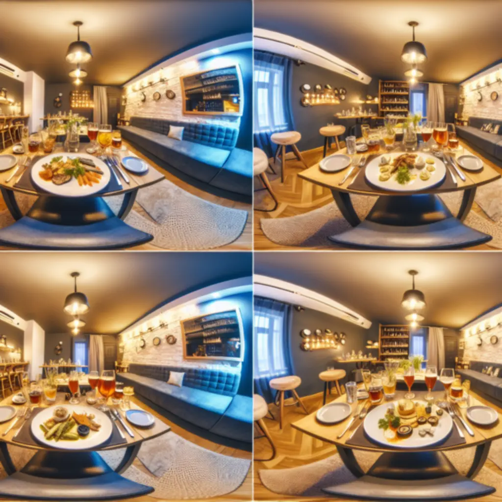 Elegancki stół w BoberLounge z wyeksponowanymi daniami i napojami